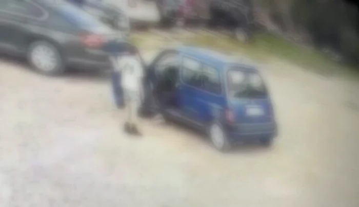 Mașini furate dintr-un service FOTO: Captura video/SURSA: neamt365.ro