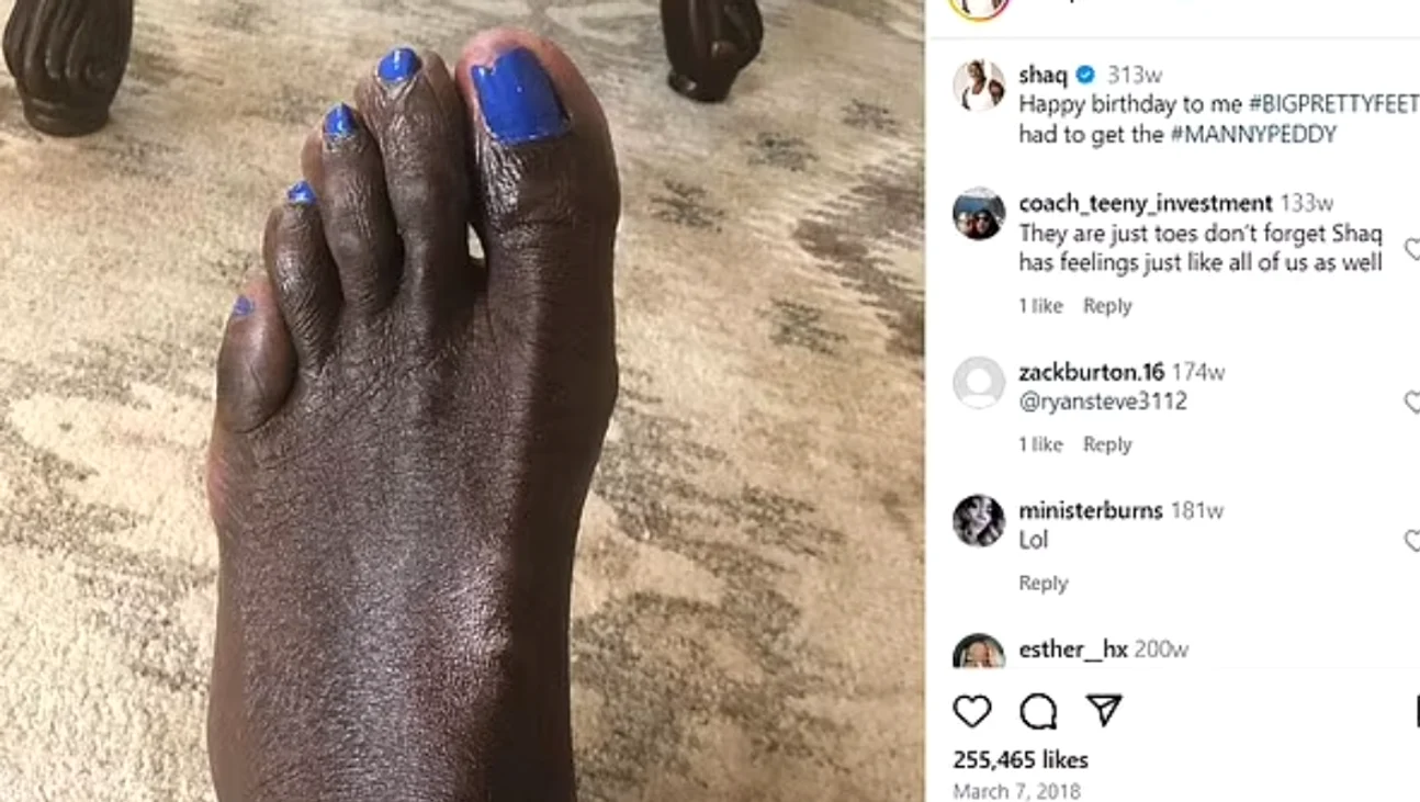 Shaq spune că are picioare „urâte și puturoase” FOTO Instagram 