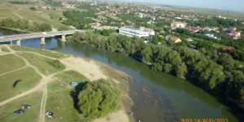 Râul Timiş în zona localităţii Şag