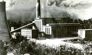 Termocentrala electrică de la Paroşeni intrată în funcţiune în 1955 (© „Fototeca online a comunismului românesc”, cota: 200/1955)