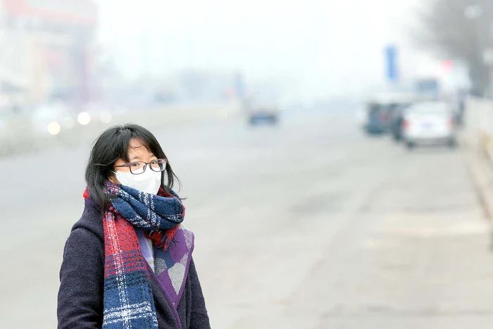 Ceaţa toxică împiedică vizibilitatea la mai mult de 50 de metriFoto: Guliver, Splash News