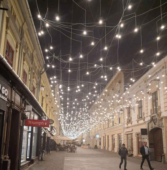 Zonă pietonală din TImișoara. FOTO: Remus Florescu