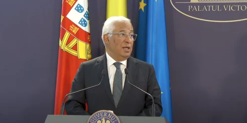 Antonio Costa la Palatul Victoria FOTO Captura