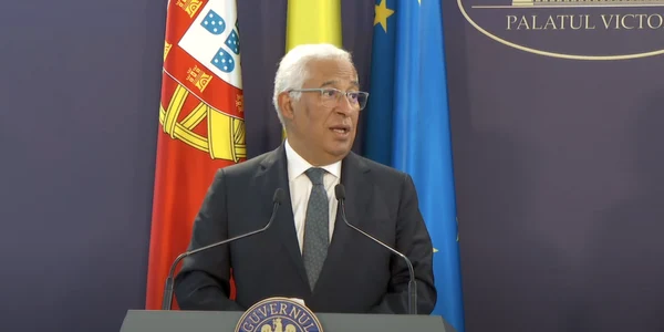 Antonio Costa la Palatul Victoria FOTO Captura