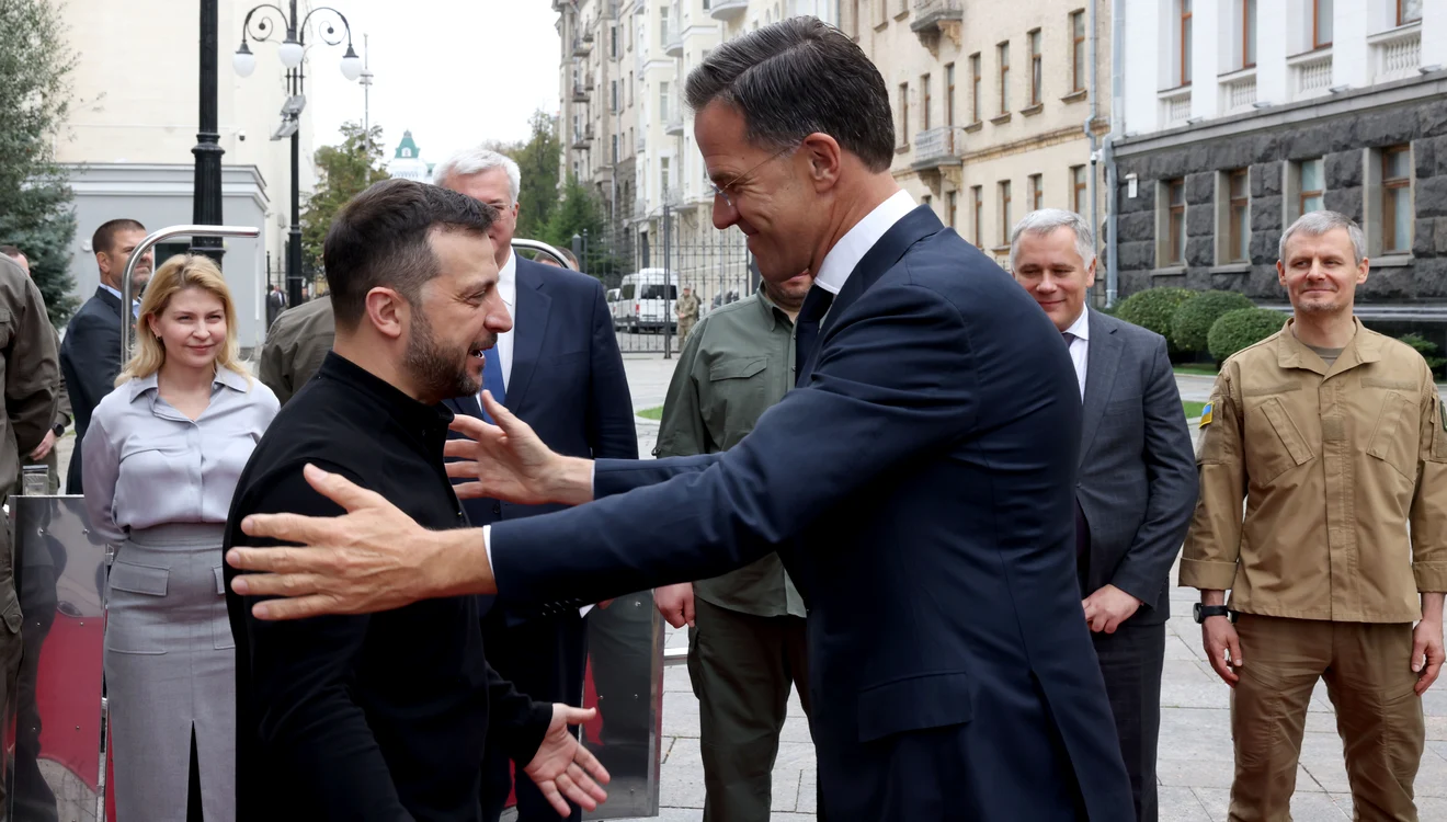 Mark Rutte, în vizită la Kiev Foto: NATO
