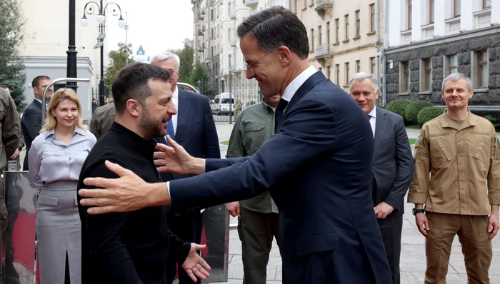 Mark Rutte, în vizită la Kiev Foto: NATO