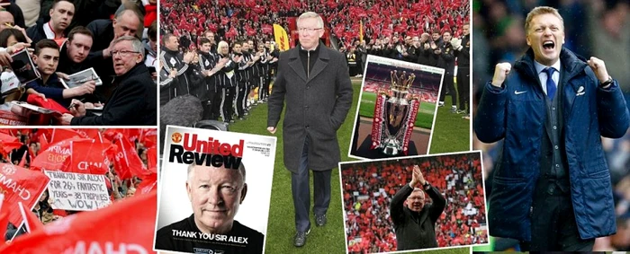 Sir Alex Ferguson, la ultimul meci în faţa propriilor fani. FOTO: www.dailymail.com