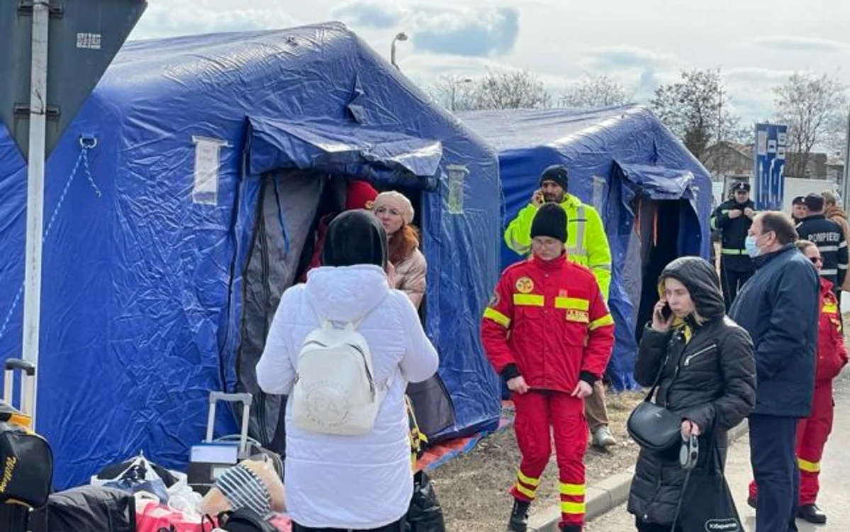 Mii de refugiați ucraineni au sosit în România Sursă: Guvernul României