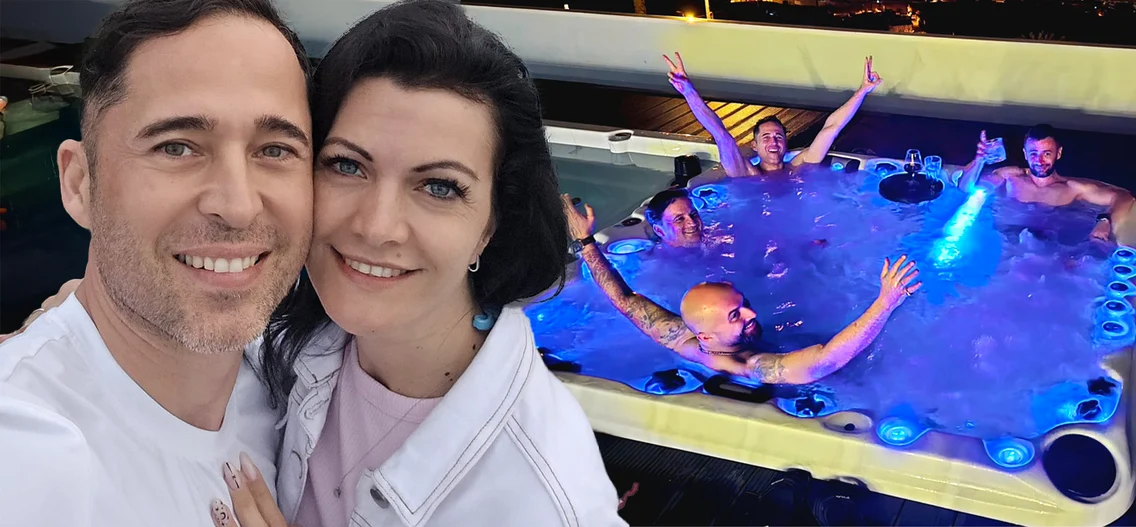 Dinu Maxer și viitoarea lui mireasă, Magdalena Chihaia, au făcut petrecerea burlacilor în Tenerife!
