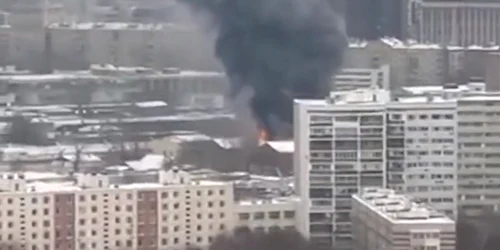 Incendiu la Moscova FOTO Twitter Nexta jpg