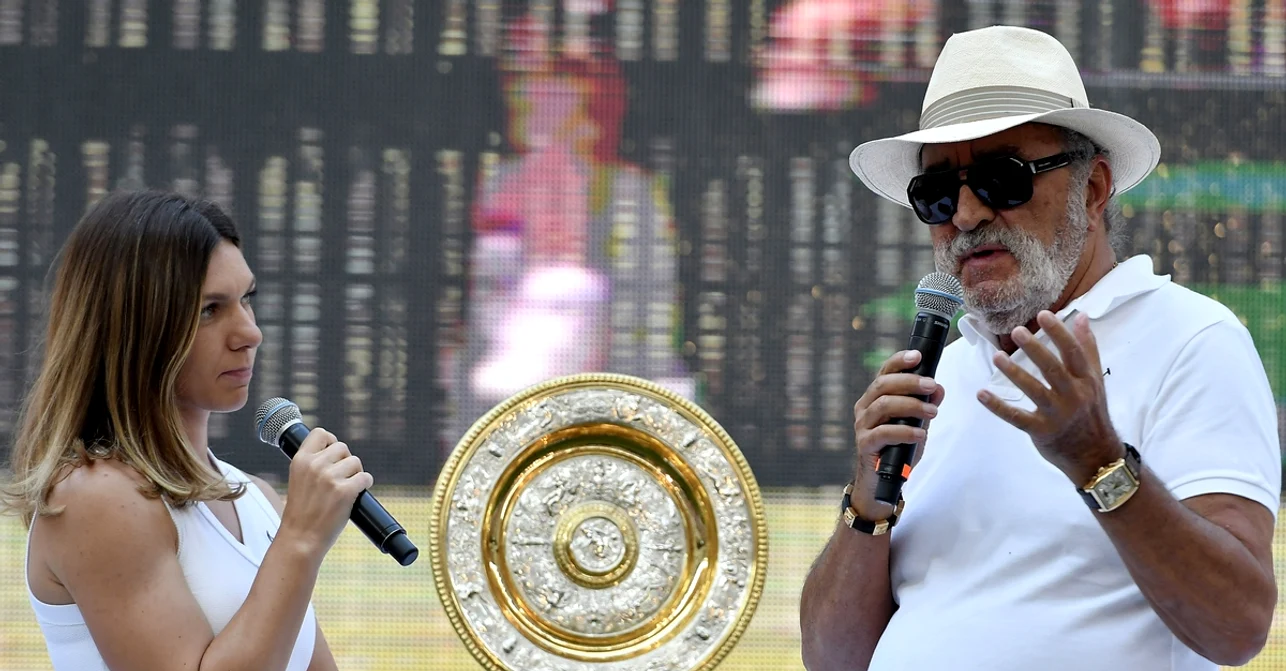 Simona Halep și Ion Țiriac încearcă să demonstreze nevinovăția sportivei. Foto Sportpictures