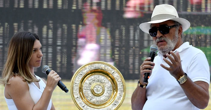 Simona Halep și Ion Țiriac încearcă să demonstreze nevinovăția sportivei. Foto Sportpictures
