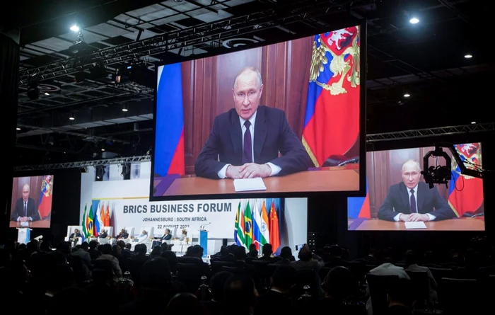 Putin a participat virtual la summitul BRICS din Africa de Sud FOTO EPA-EFE