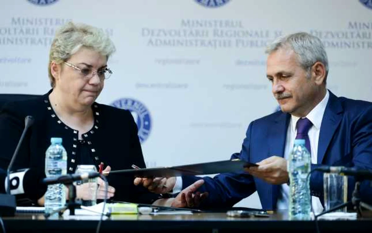 Sevil Shhaideh şi Liviu Dragnea. FOTO Mediafax