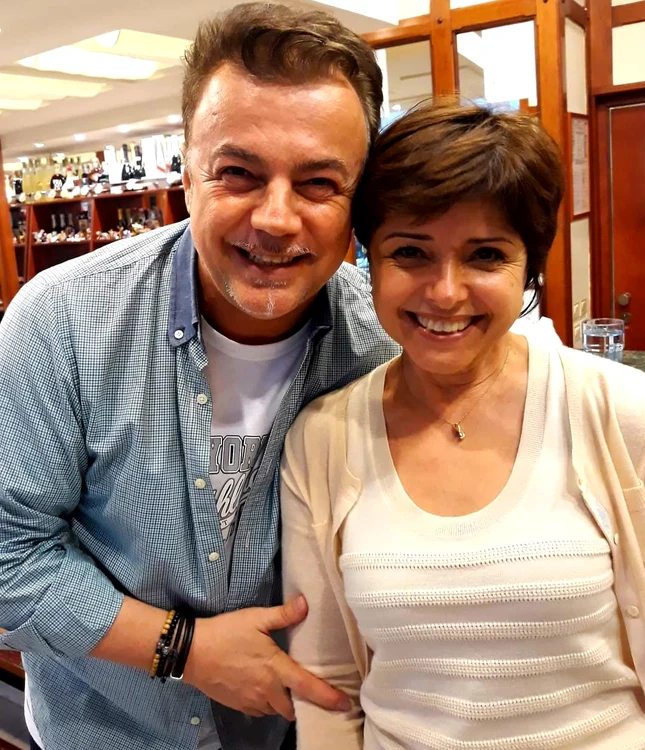 Cristina Copos, alături de Adrian Enache. Sursa foto: Click!