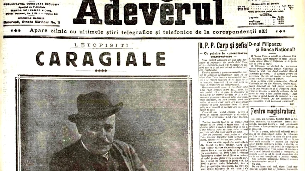 Legende ale biografiei lui Ion Luca Caragiale jpeg