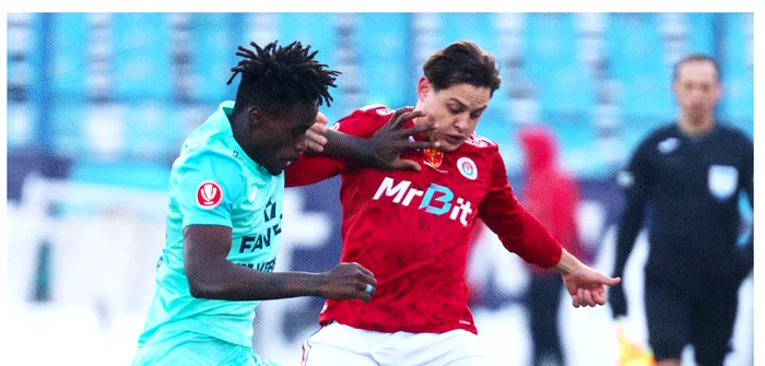 Duel încheiat la egalitate între moldoveni și ardeleni. Foto Facebook Oțelul Galați 