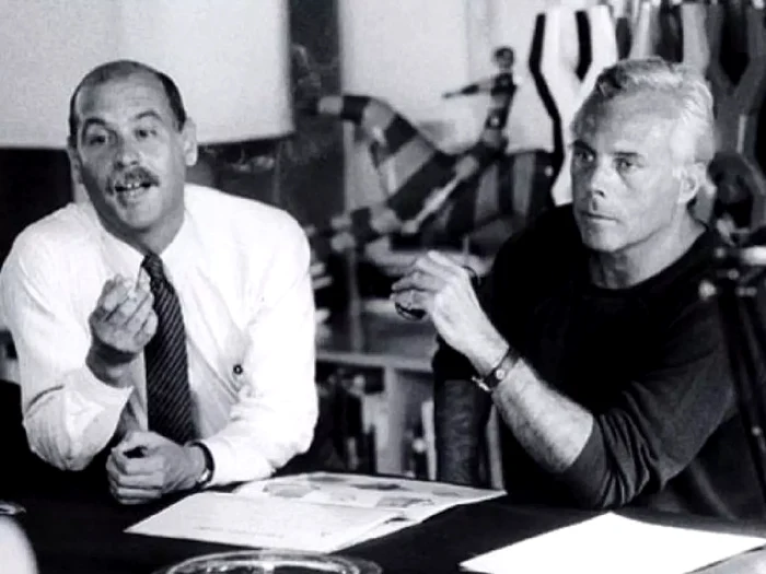 Giorgio Armani și Sergio Galeotti 