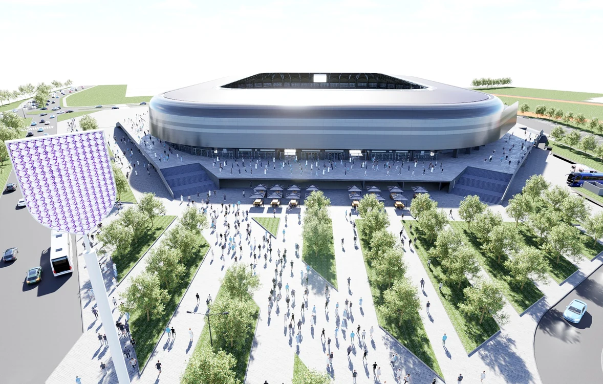 Viitorul stadion din Pitești trebuie finalizat până în 2027 FOTO Primăria Pitești