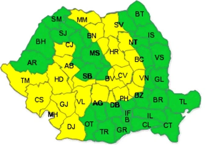 Cel mai afectat va fi nordul judeţului Dâmboviţa, unde vor cădea precipitaţii importante cantitativ, vor fi intensificări ale vântului şi ninsori