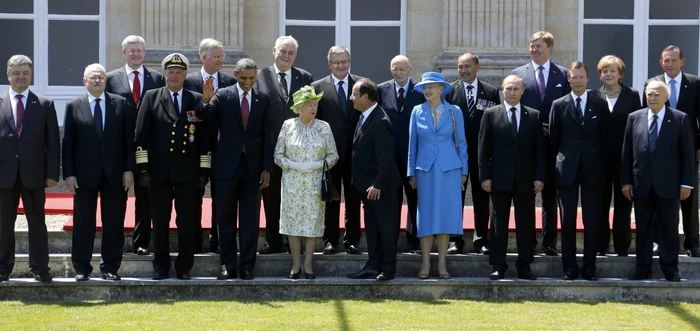 Poza grup la Normandia - Putin - Obama - Merkel - Hollande FOTO Reuters 