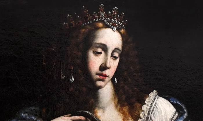 Sinuciderea Cleopatrei, pictură de Giovanni Francesco Guerrieri profimedia 0706001352 jpg