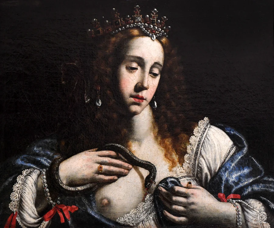 Sinuciderea Cleopatrei, pictură de Giovanni Francesco Guerrieri profimedia 0706001352 jpg