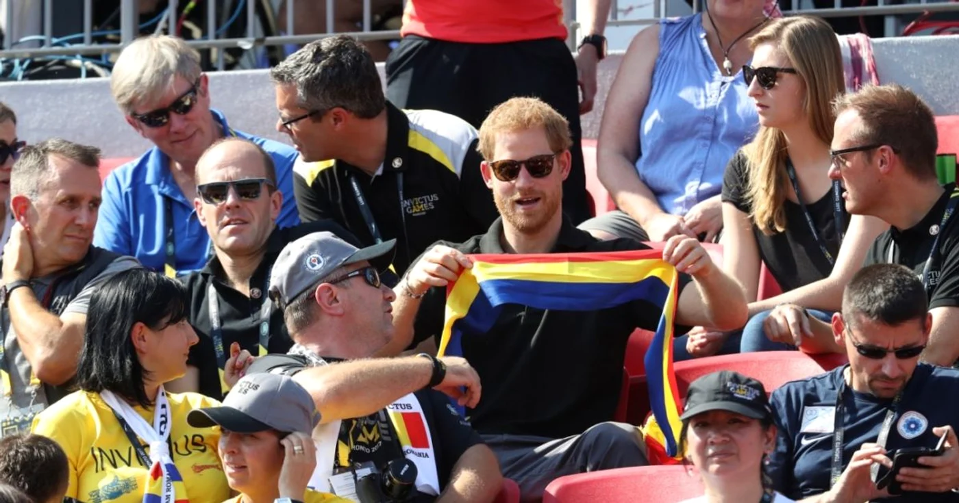 Prinţul Harry, în tribuna suporterilor României FOTOGRAFII Guliver/Getty Images