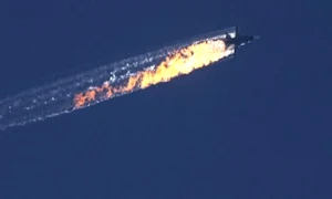 Turcii au doborât un avion rusesc la granița cu Siria jpeg