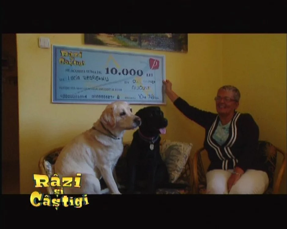 Lucia Rebreanu a câştigat 100 de milioane de lei vechi la emisiunea "Râzi şi câştigi"