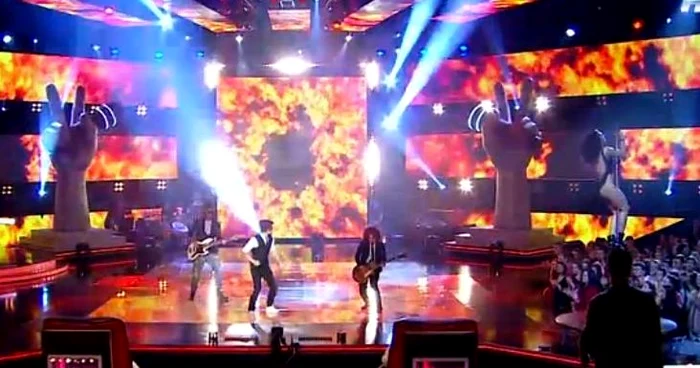 Larisa Bercea l-a acompaniat pe scenă pe Tiberiu Albu