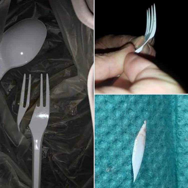 Laurențiu Duță le-a arătat și prietenilor săi virtuali cât de periculoase sunt astfel de tacâmuri de plastic