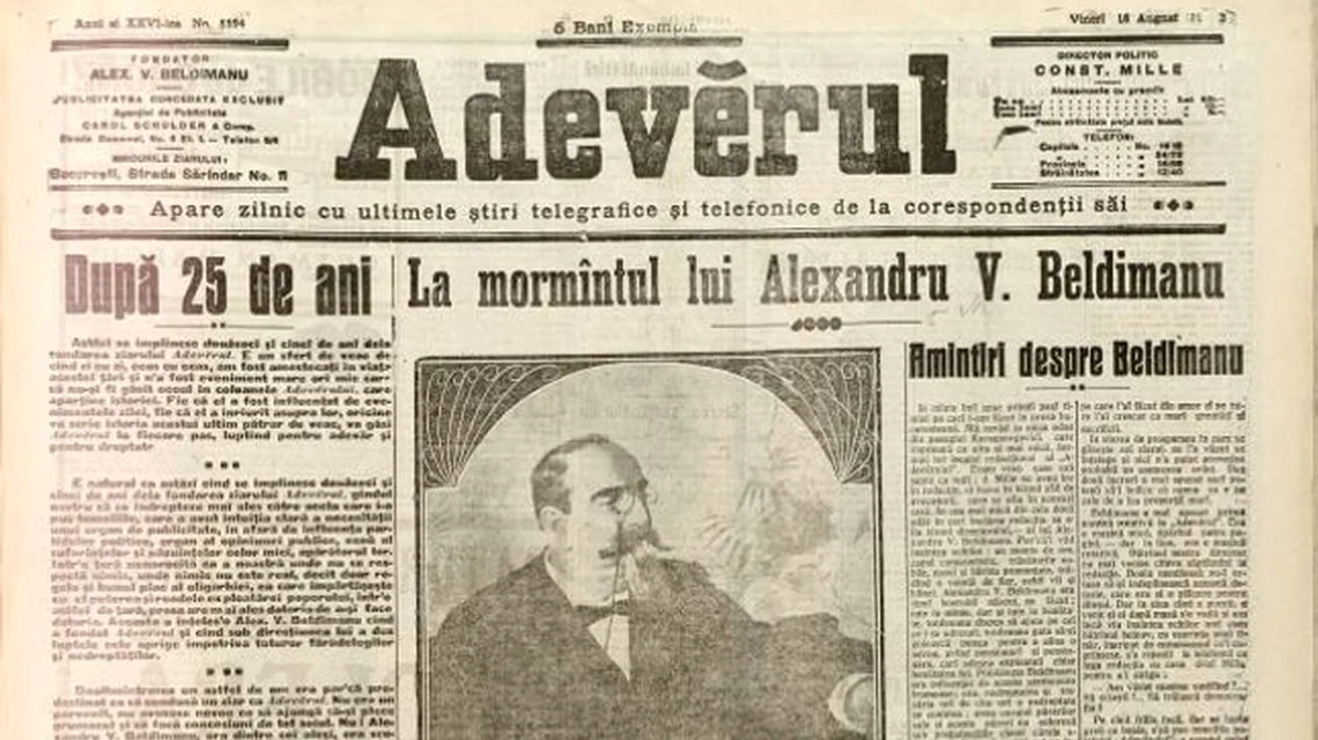 Cum a aniversat „Adevěrul“ primul sfert de veac din viaţă jpeg