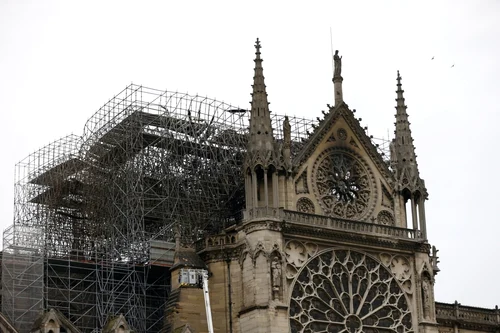 Catedrala Notre Dame după incendiu / FOTO EPA - EFE / 16 apr 2019