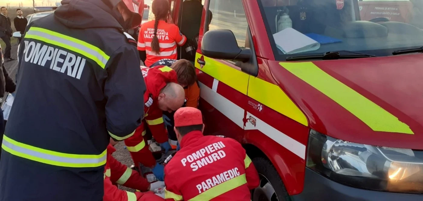 Echipajele ISU Ialomiţa au intervenit pentru salvarea de vieţi FOTO ISU Ialomiţa