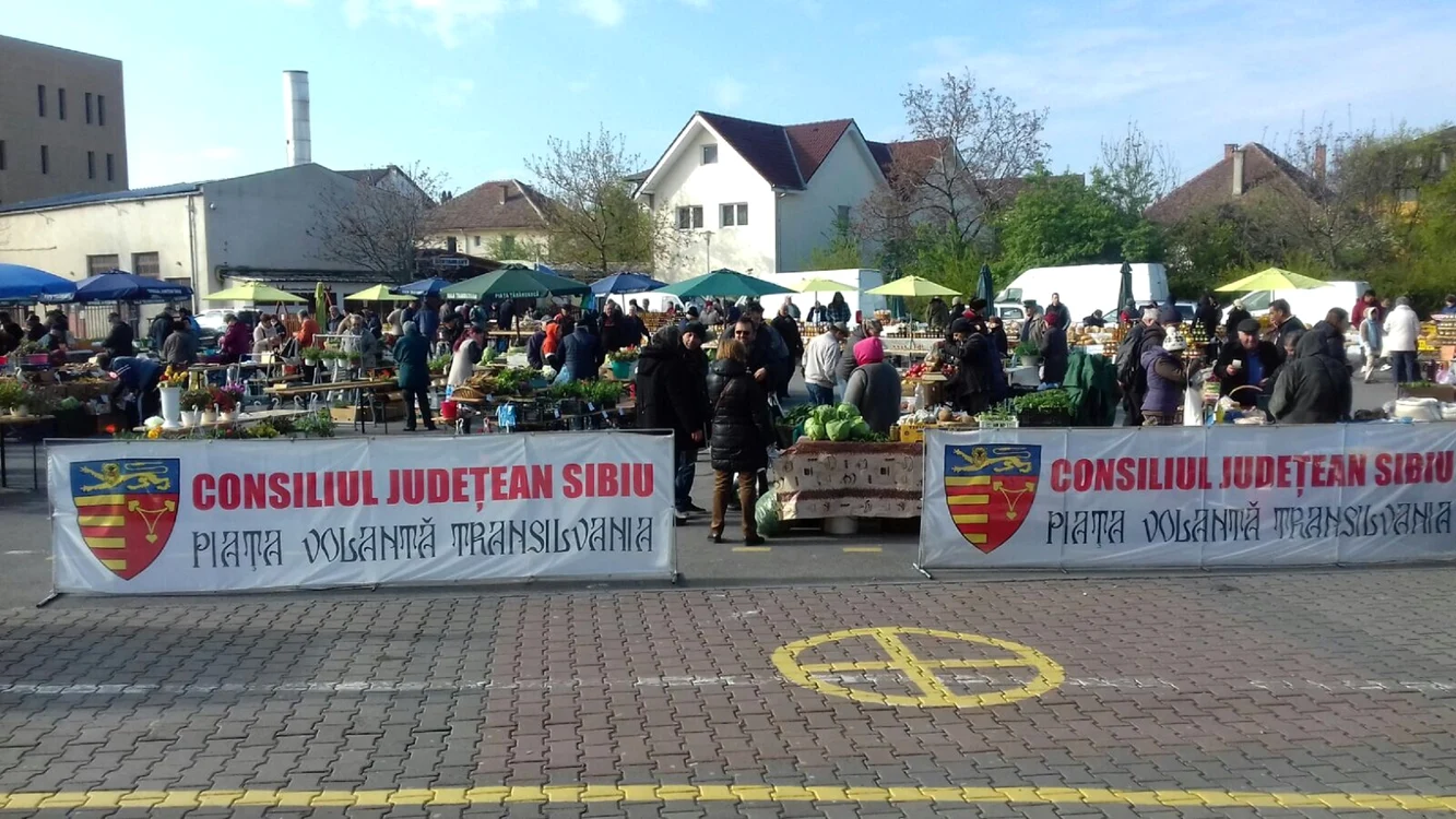Piața volantă Transilvania din Sibiu Foto Piața volantă Transilvania jpg