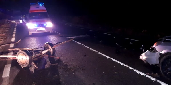 Accident rutier cu caruta FOTO IPJ Constanta