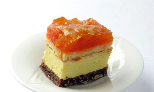 cheese cake with pumpkin jam jpeg