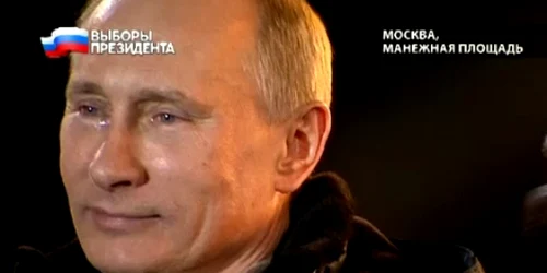 Putin și-a ținut discursul cu lacrimi în ochi