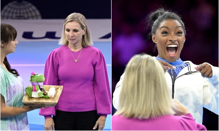 Daniela Silivas a premiat o pe Simone Biles la campionatul de la Antwerp jpg