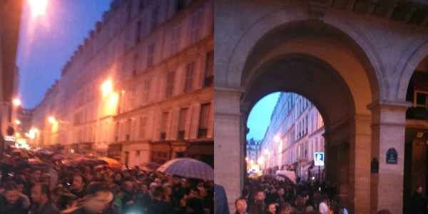 Vot diaspora Coada la Paris FOTO Facebook./Iulia Badea Gueritee