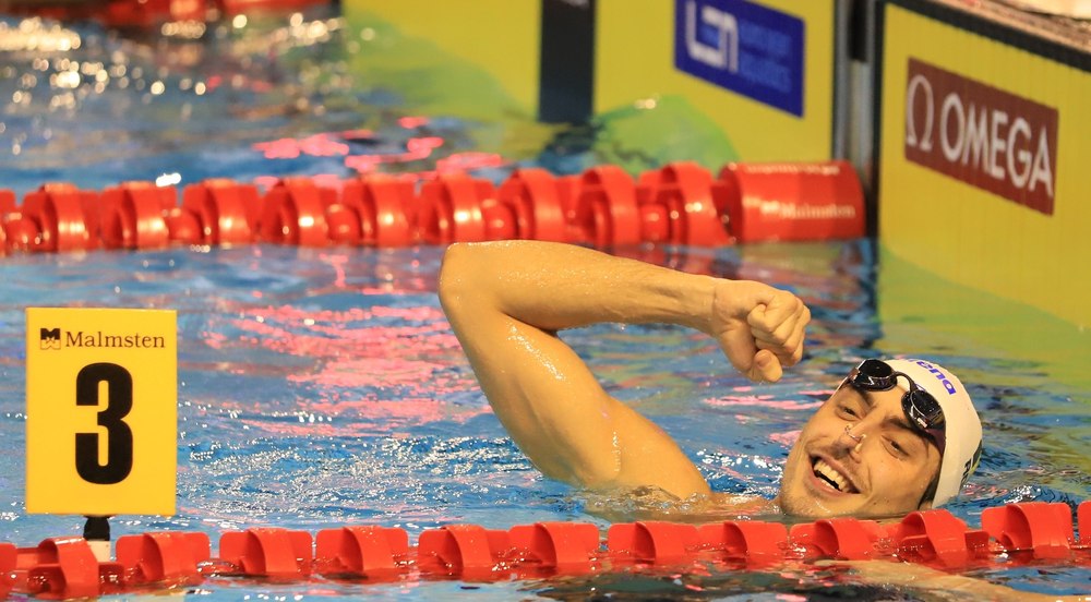 Andrei Ungur a câştigat medalia de bronz în proba de 100 m spate la Campionatele Europene de Înot