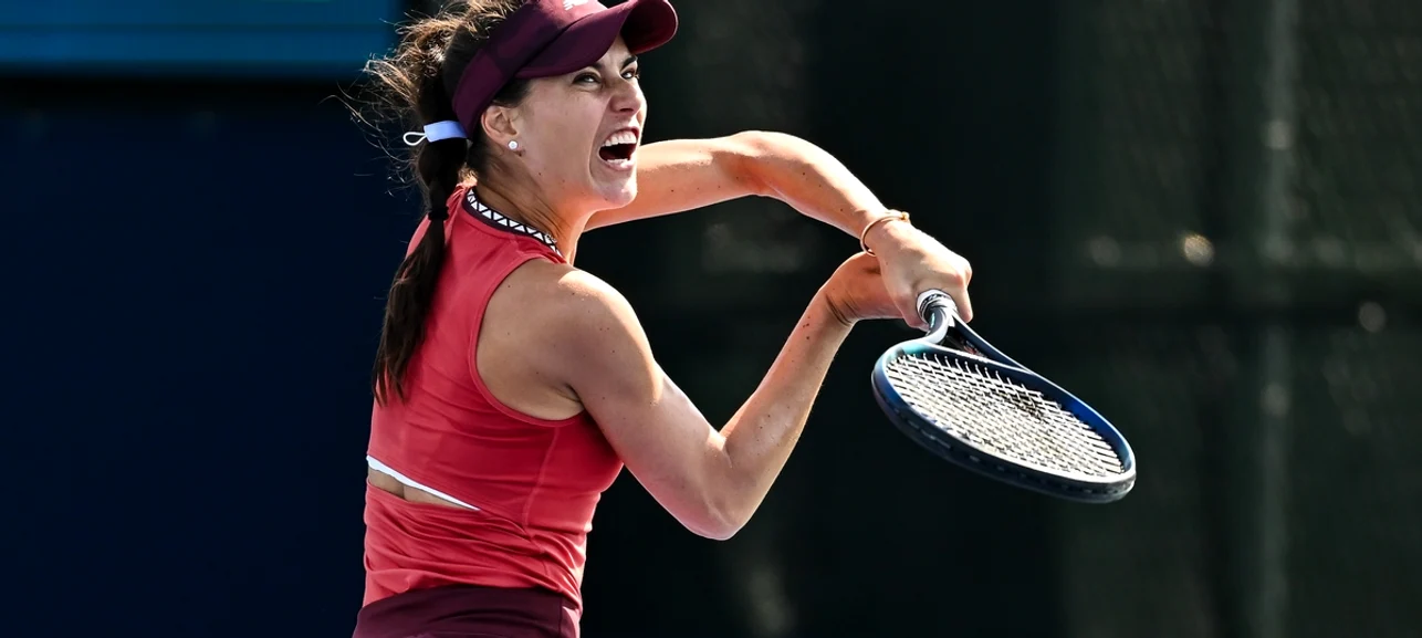 Sorana Cîrstea a fost chinuită de adversara din Cehia. Foto Getty images 