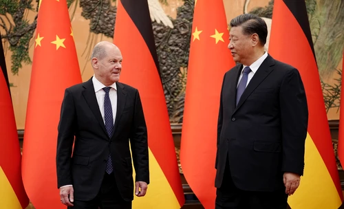 Olaf Scholz s-a întâlnit cu Xi Jinping FOTO Profimedia