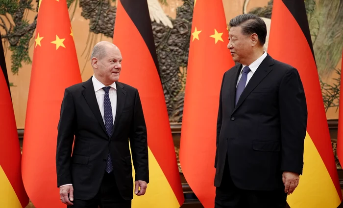 Olaf Scholz s-a întâlnit cu Xi Jinping FOTO Profimedia