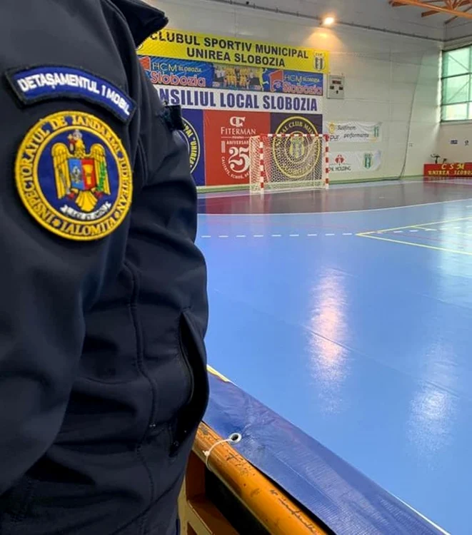 Meciul din Cupa României are loc duminică, 13 februarie FOTO Jandarmeria Ialomiţa