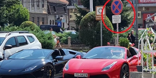 Masini parcate ilegal FOTO lugojinfo