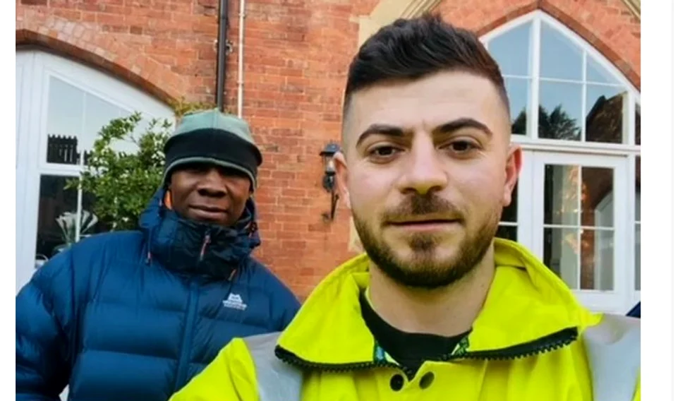 Eugen alături de Chris Eubank, fost campion mondial la box FOTO coventrytelegraph.net