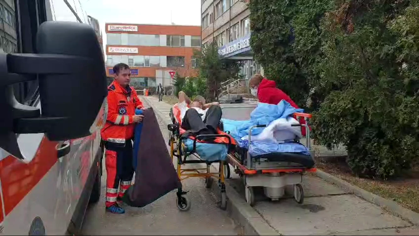 Evacuare la UPU Buzău FOTO I.B.