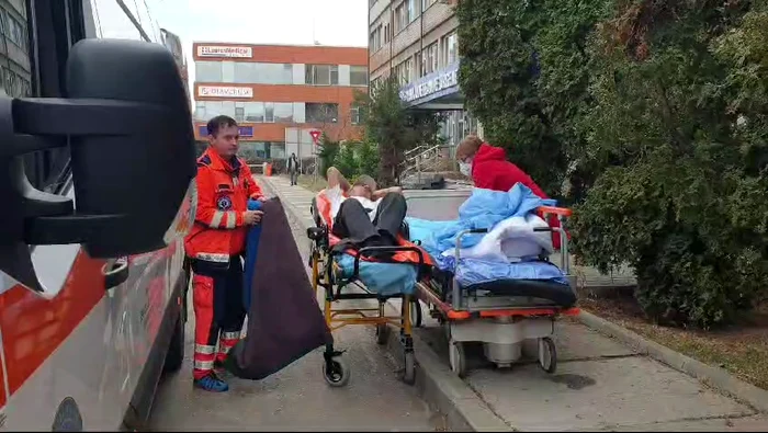 Evacuare la UPU Buzău FOTO I.B.
